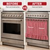 Oven Skirt Curtain, 30”x22”, Red White Check Oven Curtain for