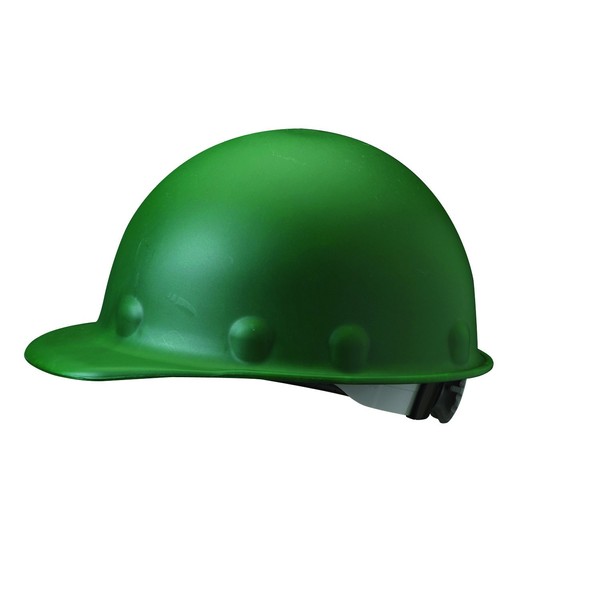 Fibre-Metal by Honeywell P2ARW74A000 Super Eight Ratchet Fiber Glass Cap Style Hard Hat, Green