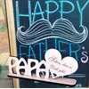 Decorative Stand "Papa ist der Beste - Lettering zum Hinstellen
