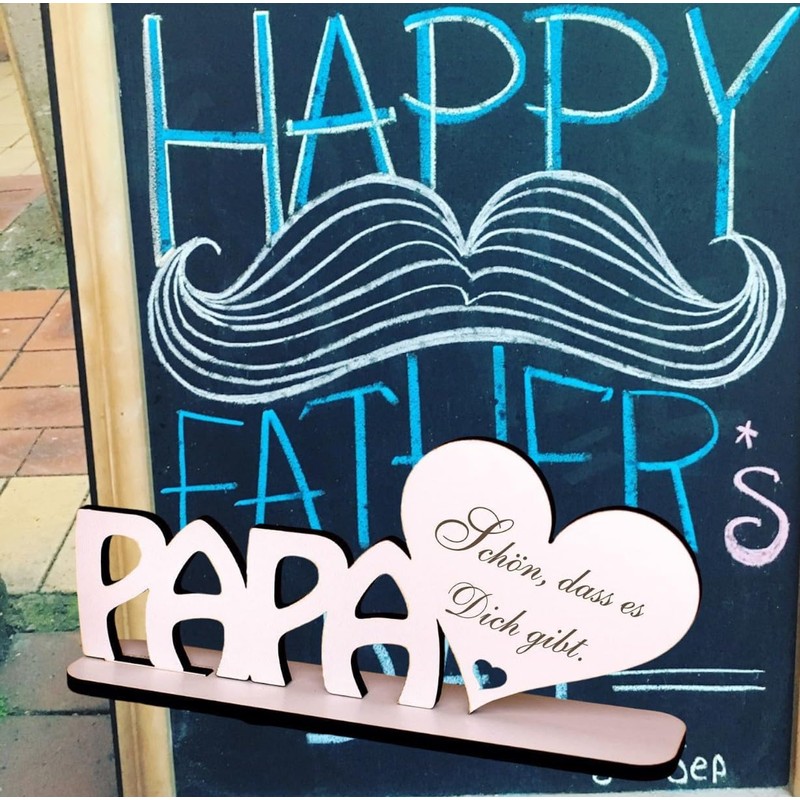 Decorative Stand "Papa ist der Beste - Lettering zum Hinstellen