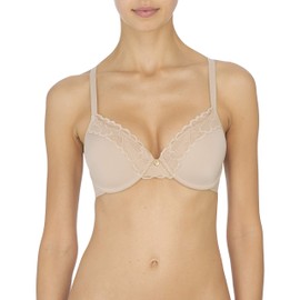Natori Women's Hidden Glamour Full Fit Contour Underwire Bra, Cafe, 36DDD