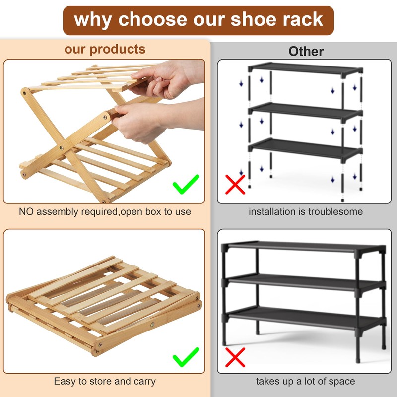 Fentar 2-Tier Narrow Shoe Rack