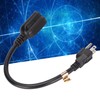 Nema 5‑15P to 5‑20R Adapter 14AWG Heavy Duty 15 Amp