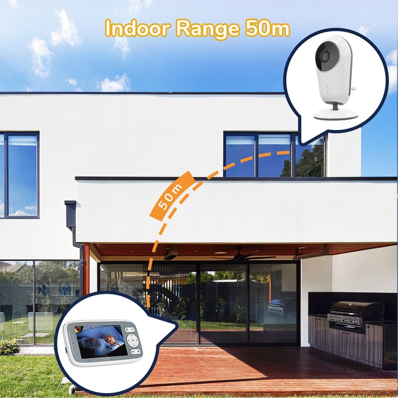 4 Inch Baby Monitoring Camera Wireless 2.4G 2 Way Talk
