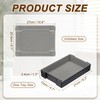 sourcing map PU Leather Dice Tray, Rectangle Magnetic Folding Velvet