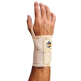 Ergodyne ProFlex 4010 Double-Strap Left Wrist Support, Tan, Large