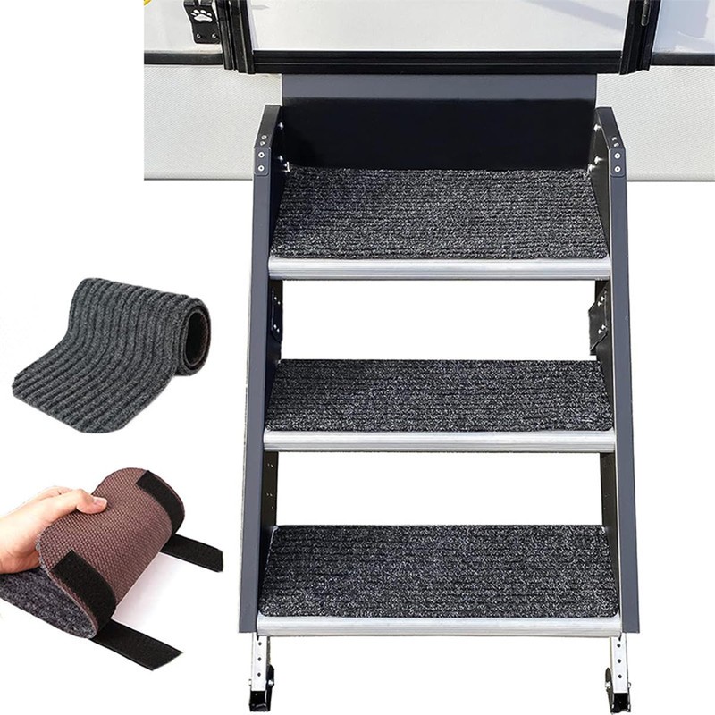Ieron 4 pcs RV Step Covers, RV Stair Covers with