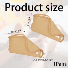 Bansusu 1Pairs Foot Compress for Castor Oil Waterproof Protection Castor Oil Packs for Women Stress and Anxiety Reduction of Castor Oil Pack Wrap Kit Feet Used to Easy to Wear Under Socks or Shoes