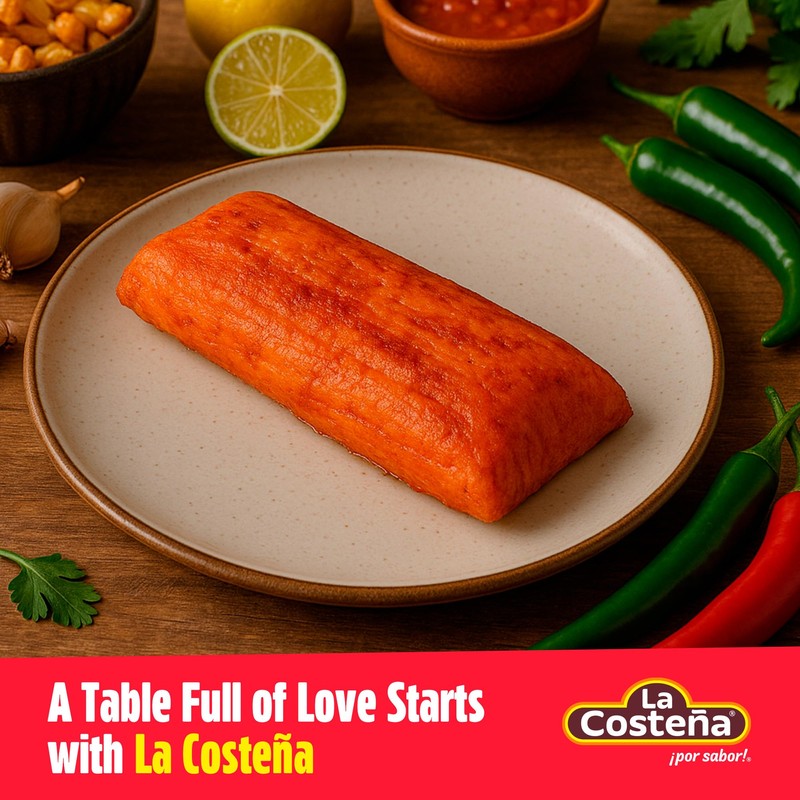La Costeña Red Tamales - Made with Pork, Red Sauce