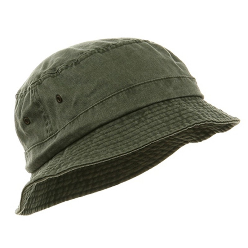 Mega Cap Washed Hats-Olive W12S41E (2XL-3XL)