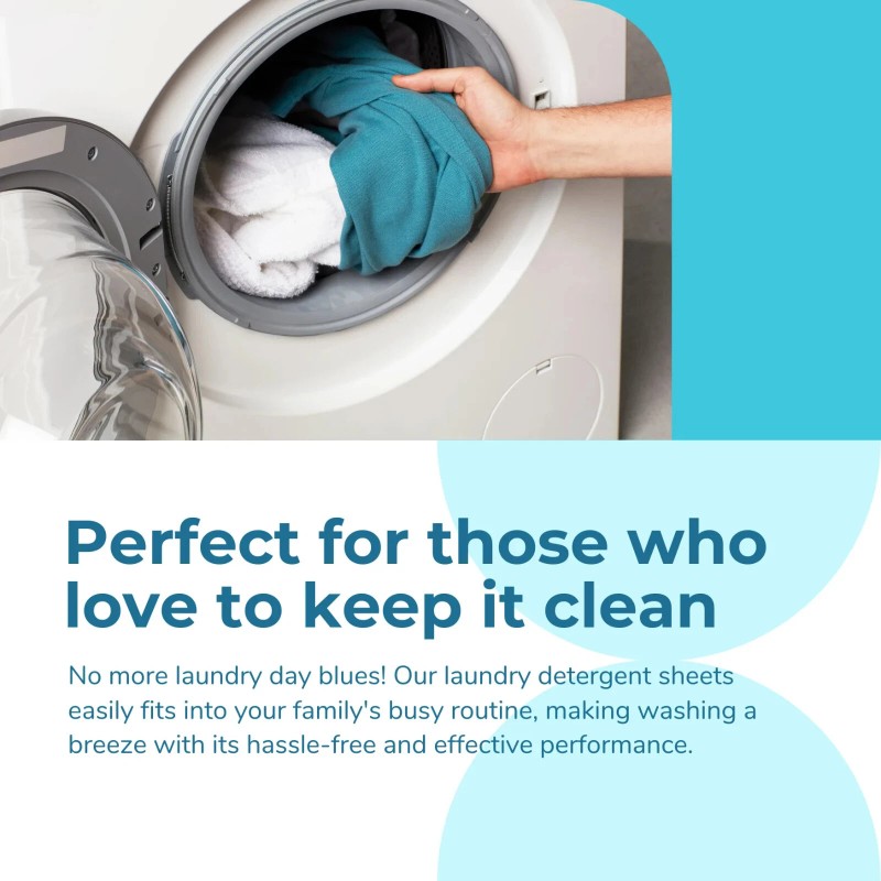 Flowcheer 2 PACK Flowcheer Laundry Detergent Sheets 30 Ct Ea,