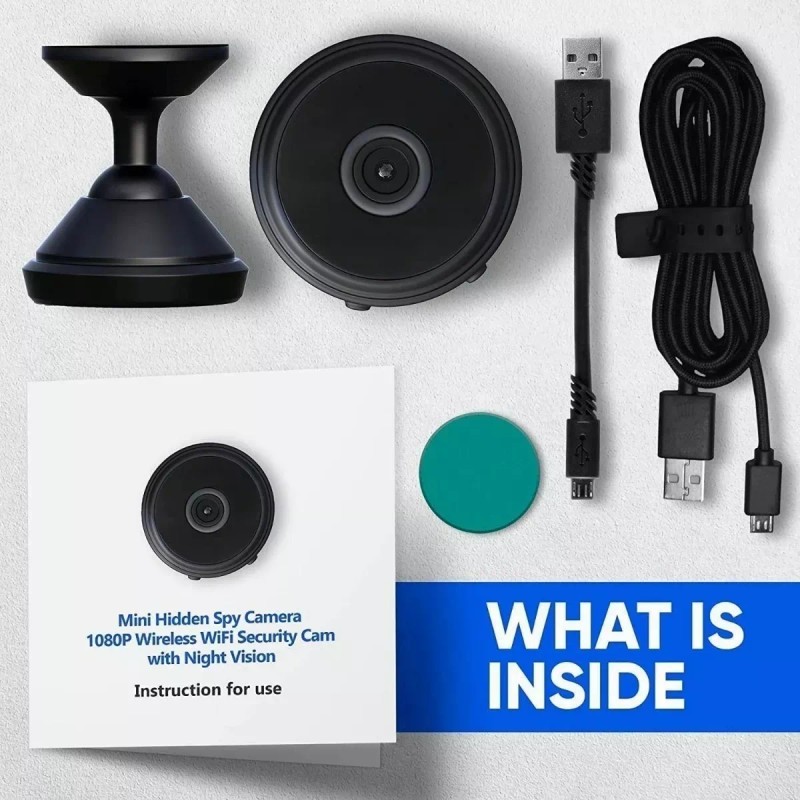 Quality Cámara A9 Miniatura Espía 1080p Con Visión Nocturna