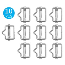QMARK 10 Pack Electric Fence Polytape End Splicers, Polytape Buckle, Poly Tape Splicer, Gate Handle Connection(3/4 inch)