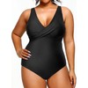 Yonique Traje de baño de una pieza de talla grande
