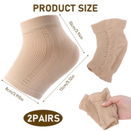 2 Pairs Compression Ankle Support Socks for Women, Plantar Fasciitis Socks Breathable Ankle Wrap for Stabilize Ligament Relieve pain Arch Sport Swelling and Sprained Ankle Achilles Tendonitis