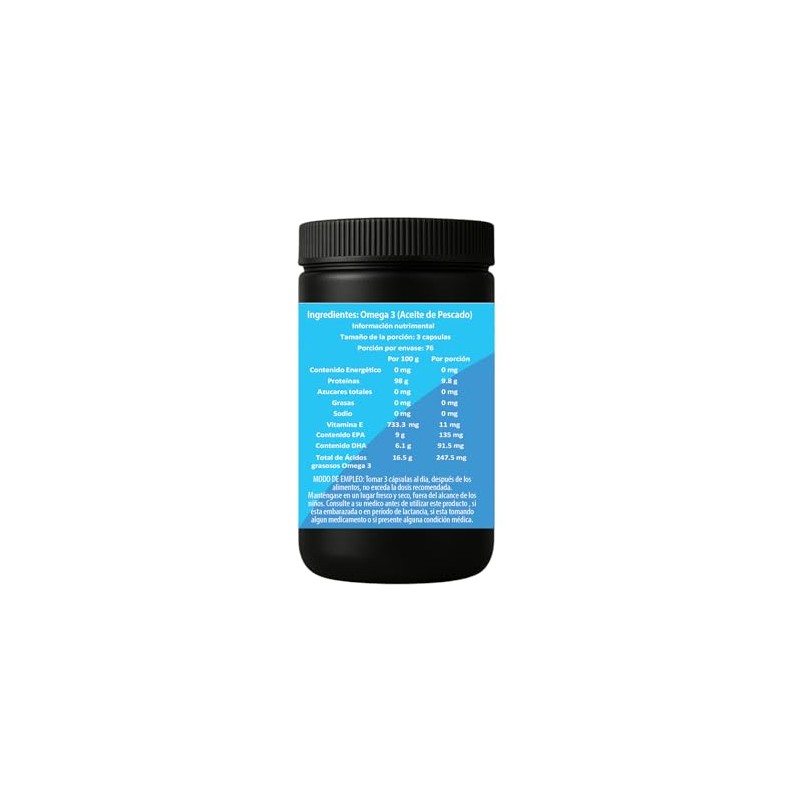 Omega 3 IsaaQuim 230 Cápsulas de 500 mg | Aceite