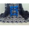wowfabric4less123 NAVY BLUE Embroidery Sequins Lace Fabric 50” Width Sold