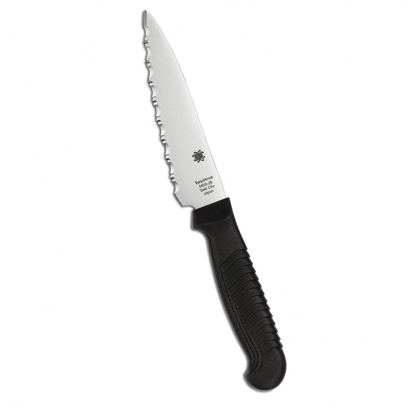 Spyderco Lightweight Kitchen Utility Knife with 4.5" MBS-26 Stainless Steel