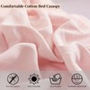 Vercico Kids Bed Canopy Round Dome Canopy for Princess (Pink)