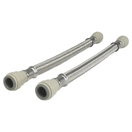 John Guest Speedfit FLX17P 15 mm x 10 mm x 300 mm Length Speedfit x Speedfit Braided Fexi Hose (Bag of 2)