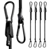 JEELAD Bungee Cord Cargo Strap with Hook and Carabiner, Adjustable