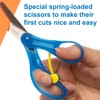 Baker Ross E7376 Spring-Loaded' Kids Scissors (Pack of 3) for
