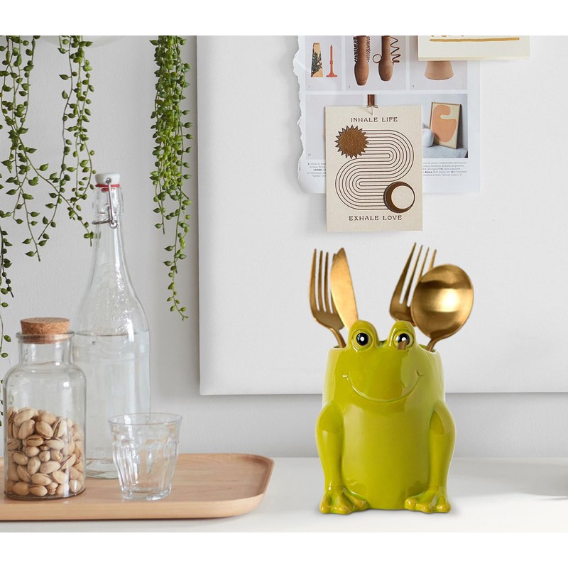 dgudgu Frog Pen Holder For Desk Pencil Holder Cute Pencil