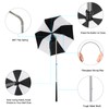 G4Free Golf Bag Umbrella for Club Protection Flex Umbrella (Black/White)