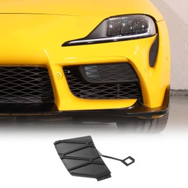 Front Bumper Tow Hook Cover Replacement Compatible with Toyota Supra GR A90 A91 MK5 2019-2024, Car Trailer Hook Cover Towing Eye Cap Weatherproof Protection Replacement Kit