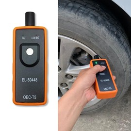 PACLVIO PMS Relearn Tool - Herramienta de activación del sistema de monitor de presión de neumáticos OEC-T5 para programación de sensores de neumáticos, accesorios de coche EL-50448 TPMS herramienta