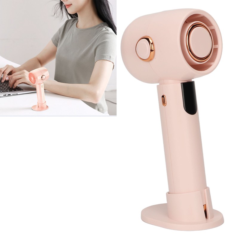 Smart Digital Display Handheld Fan Leafless Silent Small Turbine Fan