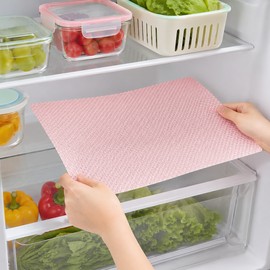 EVA Refrigerator Shelf Liners 29 × 44 cm, Washable Waterproof Fridge Mats for Shelves, Drawers and Cabinets, 1/4/8 Pack
