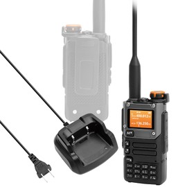 Quansheng UV-K5(8)/UV-K6 Two Way Radio Long Range 1-3 Miles, 128 Channels UHF/VHF, Rechargeable Battery, VOX, Dual Band Display, Compact Walkie Talkies for Adults, Outdoor, Camping, Hiking