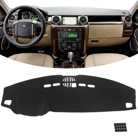 KEYOOG Flannel Dashboard Cover Nonslip Car Dash Board Mat Fit for 2005-2016 Land Rover LR3, LR4, Range Rover Sport Sunshade No-Glare Non-Slip Pad Carpet Sunshield Protector