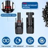 VanFeb Solar Connectors, 50PCS Male/Female Waterproof IP67 25 Pairs MC4
