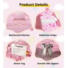 Vorspack Clear Backpack for Girls, Cute Transparent School Bookbag, Pink