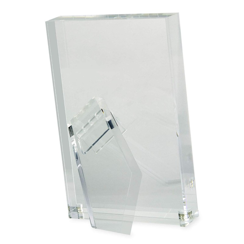 Tizo 5x7 Designer Lucite Picture Frame, 1 Inch Thick with