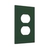 LOLREAI Outlet Covers Dark Green 1 Gang Duplex Light Switch