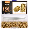 HOLMOL Threaded Insert Set of 150 Brass Melting Thread M4