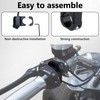 Motorcycle Handlebar Switch 12V, Waterproof Motorcycle Light Toggle Switch, Aluminum