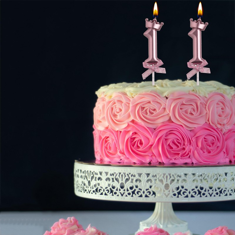 AOOLADA Rose Gold 11 Birthday Candle