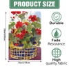 DMERBYL Geranium Basket 12.5 X 18" Decorative Garden Flag
