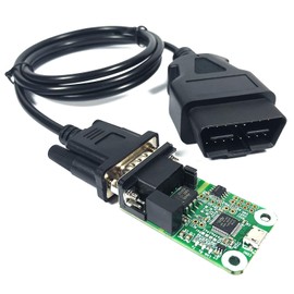 UART Female DB9 Port to OBD2 OBDII 16PIN Cable fits USB to CAN Module of InnoMaker