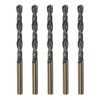 HARFINGTON 5pcs Jobber Drill Bits 6mm (15/64") Black Nitride &