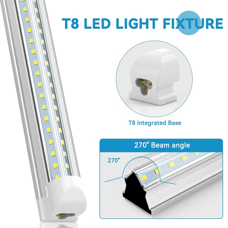 SHOPLED LED Shop Light 5FT, 50W 6500LM 6000K Cool White,