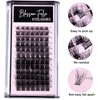 84Pcs Lash Clusters DIY Eyelash Extension D Curl Long Individual