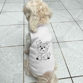 'Happy Yorkshire Terrier' Pet Dog/Cat T-Shirt (PT00152081)