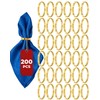 200 Pcs Luxury Gold Napkin Rings Bulk, Round Napkin Rings
