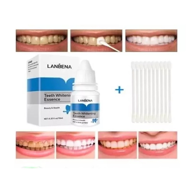 Lanbena Líquido Blanqueador Dientes, Esencia Dental Lanbena Original
