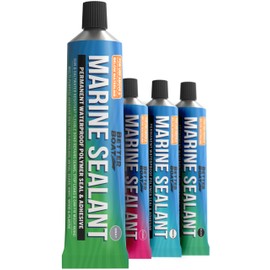 Marine Sealant and Adhesive Waterproof Marine Grade Sealant Caulk High Temp Caulking Water Sealant for Boat Auto and RV Without Silicone - 1 Tube Gray 3oz